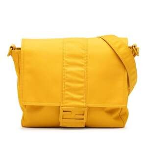 FENDI Yellow Messenger Shoulder Bag